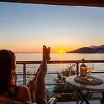 Potam'sea Bliss 32 - Front, Sun Beds & Parking Himara